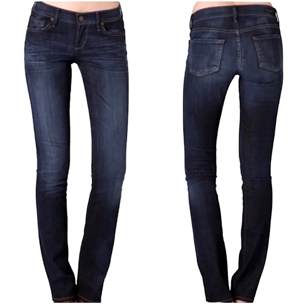 **EUC** CITIZENS OF HUMANITY “AVA” LOW RISE STRAIGHT LEG DARK WASH JEANS